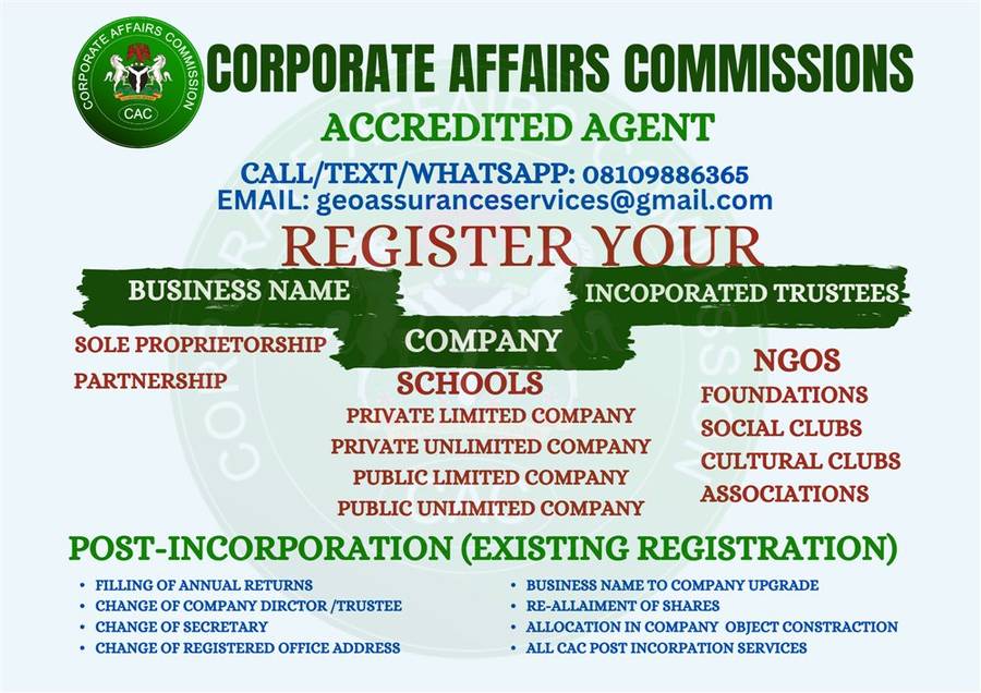 CORPORATE AFFAIRS COMMISSION REG.