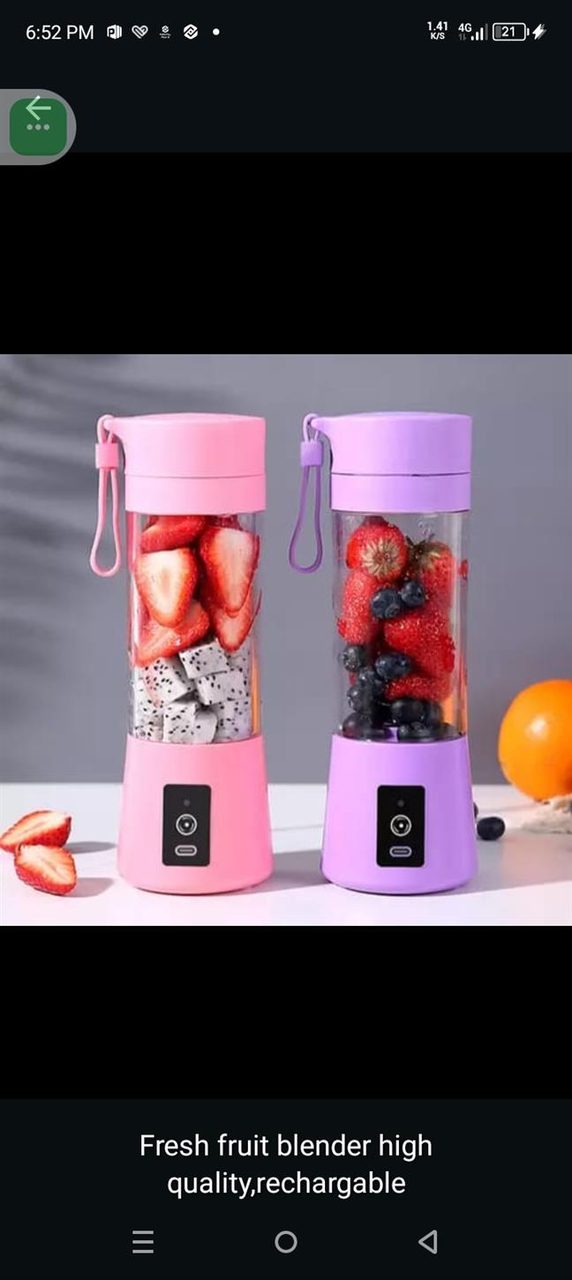 Juice blender rechargeable