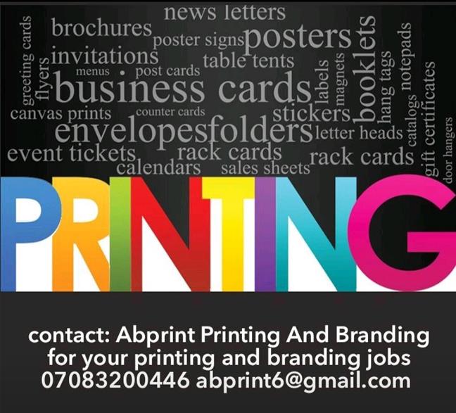 Contact for your printing items such as: magazine, flyer, brochure, invoice,business card and letterhead, war calendar and table calendar, jotter and diary. etc