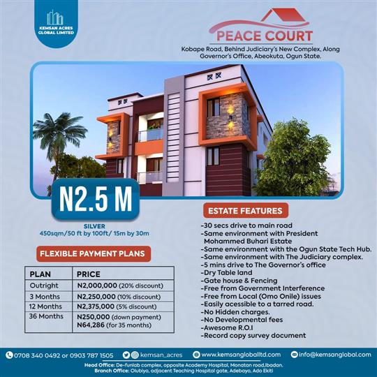 PLOT OF LAND FOR SALE