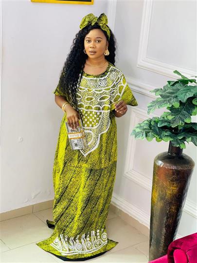 Adire classic gown