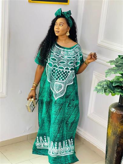 Adire classic gown