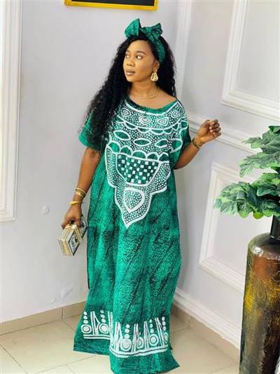 Adire classic gown