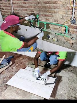 Crown tile installation