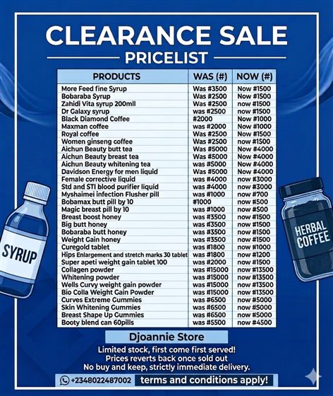 Clearance Sale on Syrup, Coffee, Capsule