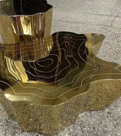 Classic gold coffee table