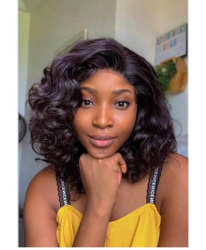 Full closure bodywave unit human hair