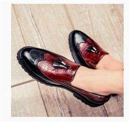 Foreign leather shoed