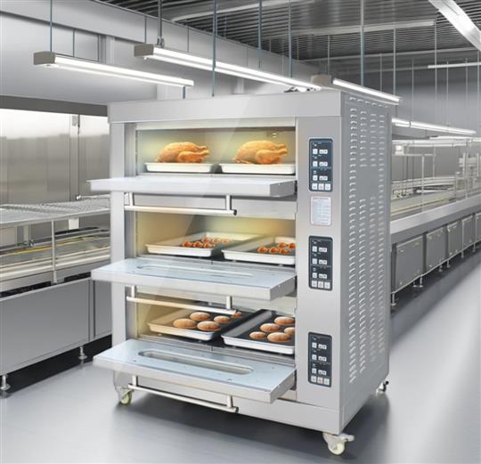 6 Trays 3 decks gas Oven
