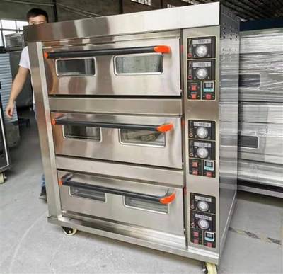 6 Trays 3 decks electric Oven