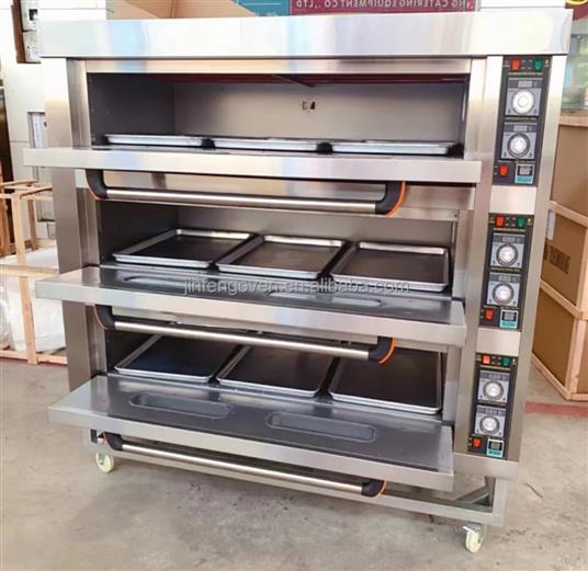 9 Trays 3 decks gas Oven Half bag