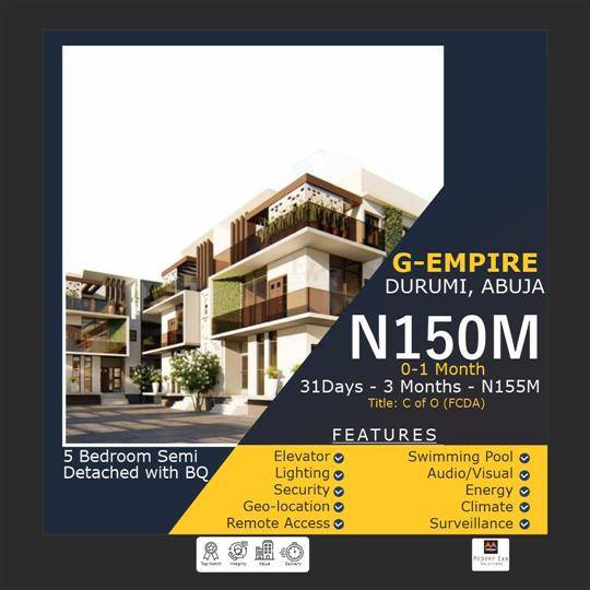 G-EMPIRE, DURUMI, AREA 1 ABUJA