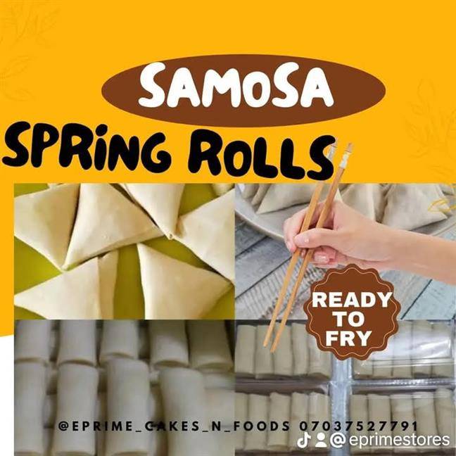 Ready to fry Samosa and Spring roll