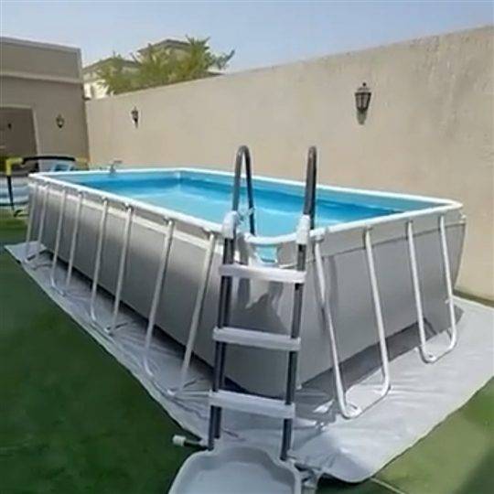 16ft x 8ft intex above ground pool