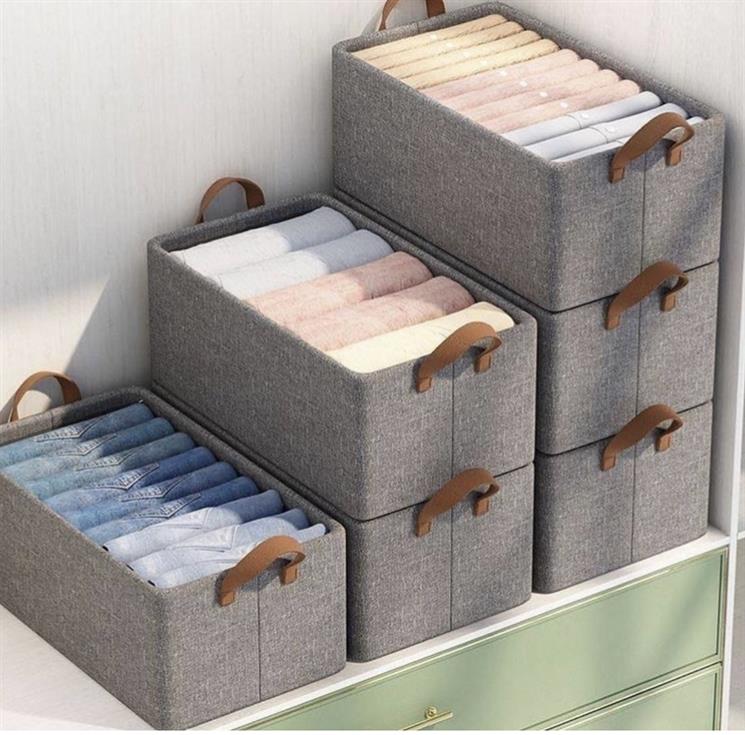 Large steel foldable storage box