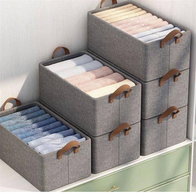 Large steel foldable storage box