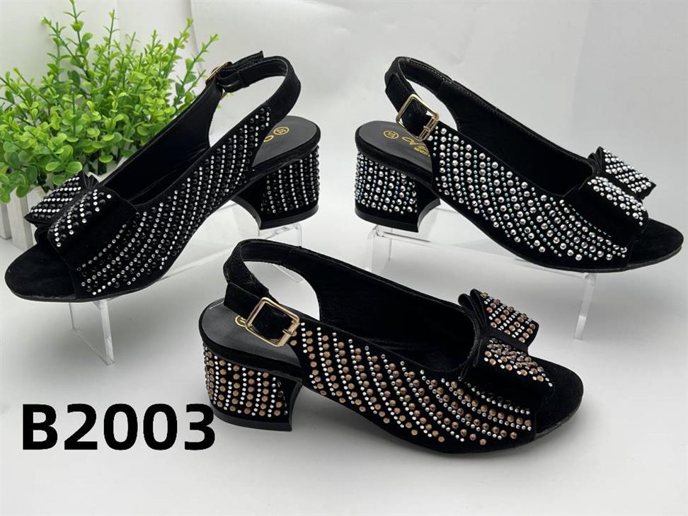 Moderate heel sandals