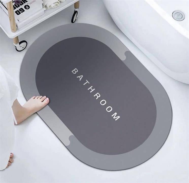 Absorbent anti slip silicone bathmat