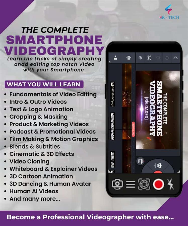 Become a pro in videography using your s