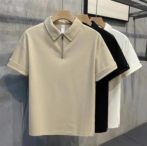 Quality cotton zipper Polo