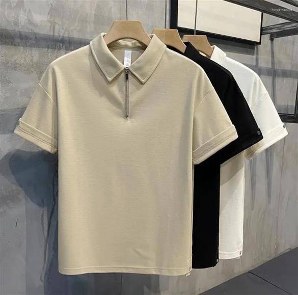 Quality cotton zipper Polo