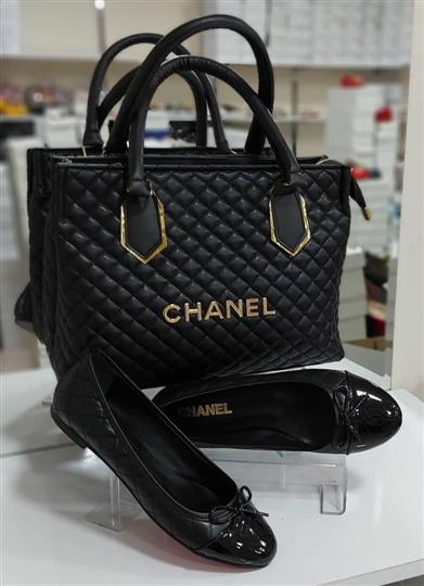 Women handbag and shoe set