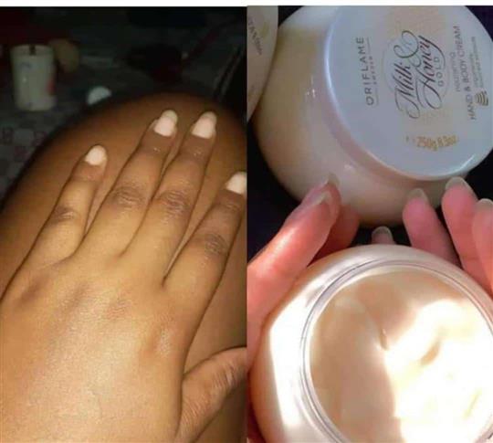 Milk and honey scrub and body cream