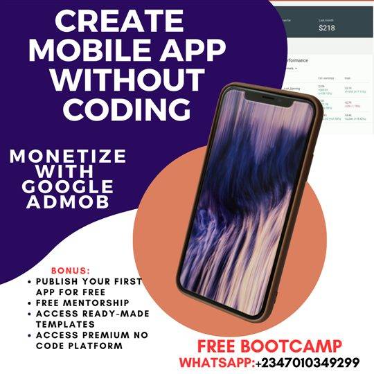 Create Mobile Apps without coding