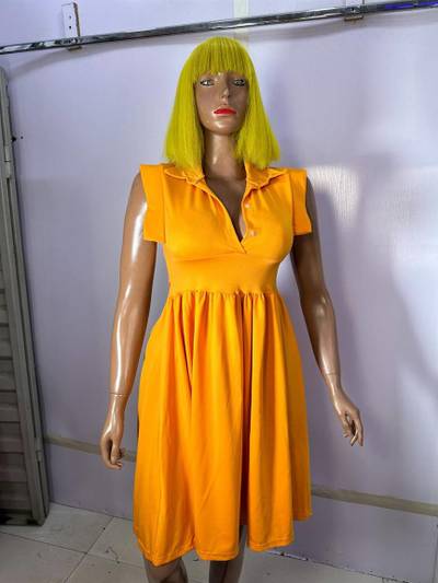 Very thick and stretchy open back dress