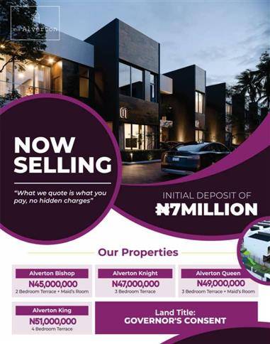 The Alverton house lekki epe for sale