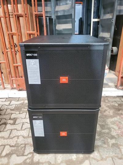 JBL single, double speaker and subwoofer
