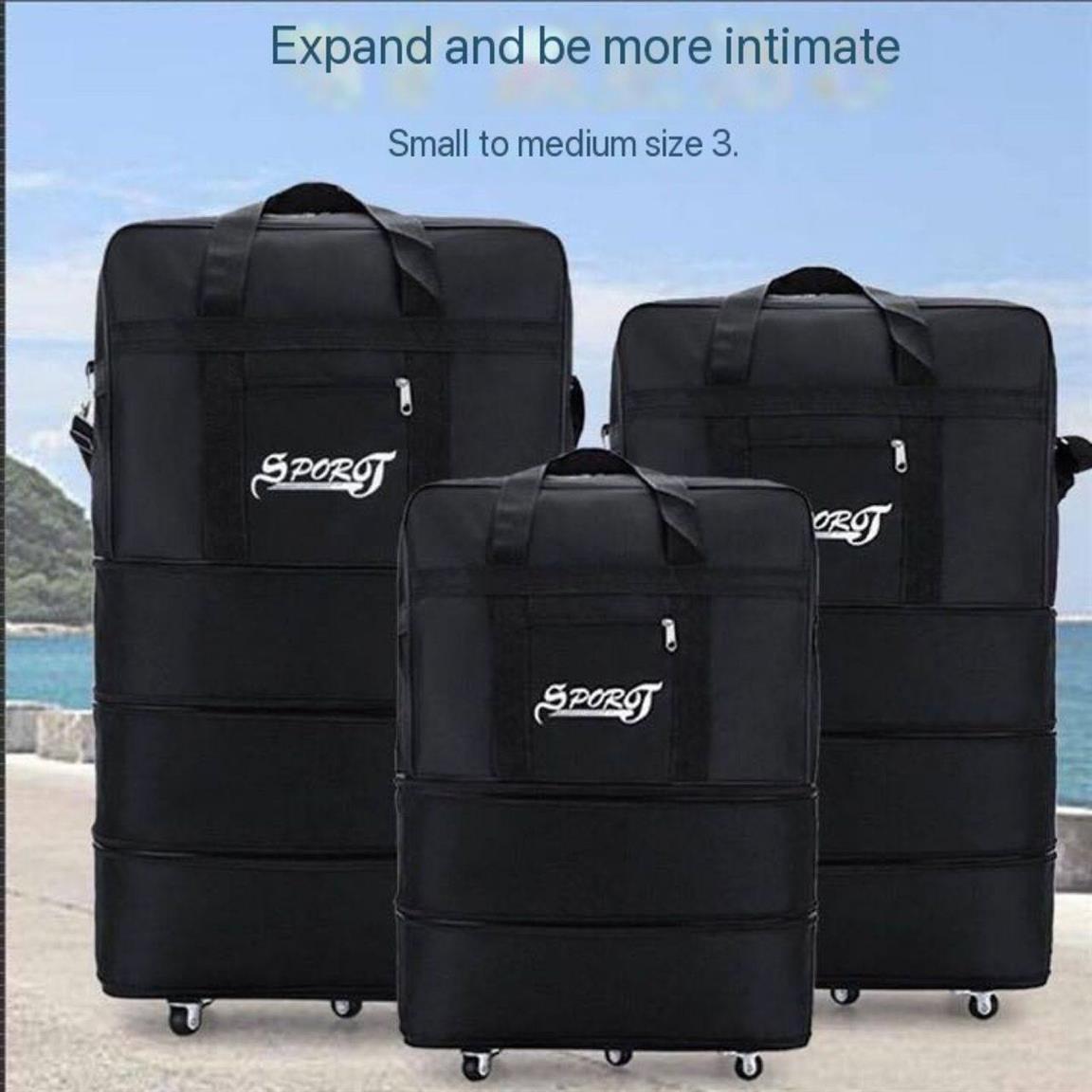 COLLAPSIBLE HIGH QUALITY LEATHER BAG