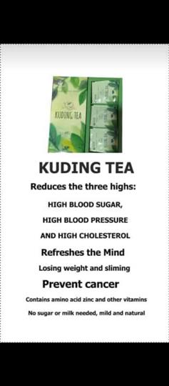 KudinTea Shed weight and cholesterol