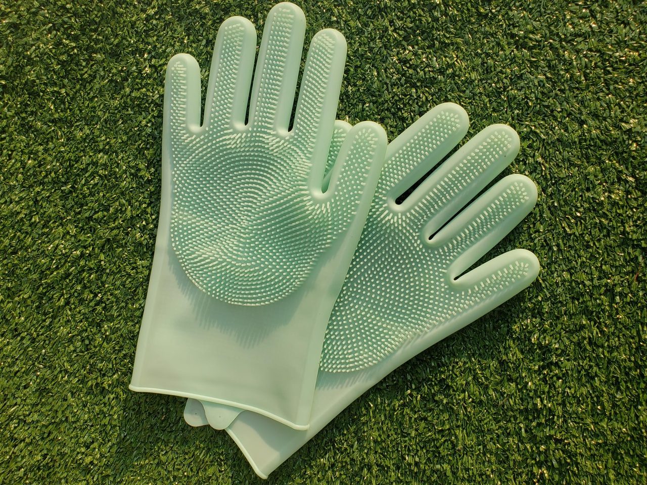 Silicon dishwashing gloves