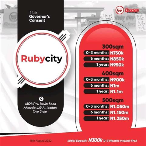 RUBY, CITY, MONIYA, ISEYIN ROAD, OYO, ST