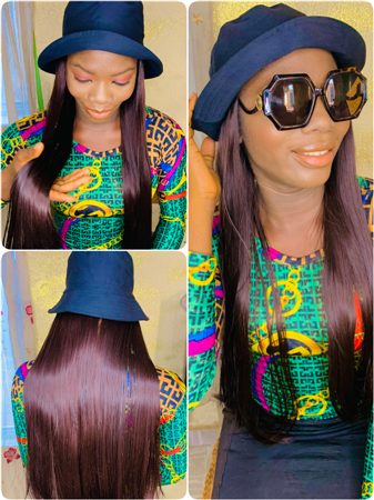 Fashion cap wig curly and straight Braid