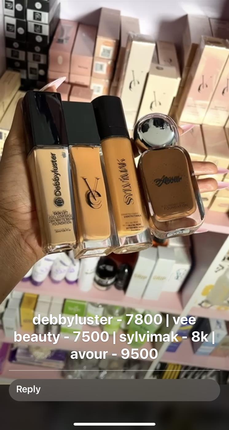 Beautiful glam and cosmetics available