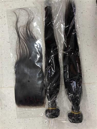 100% human hair bundles & closures