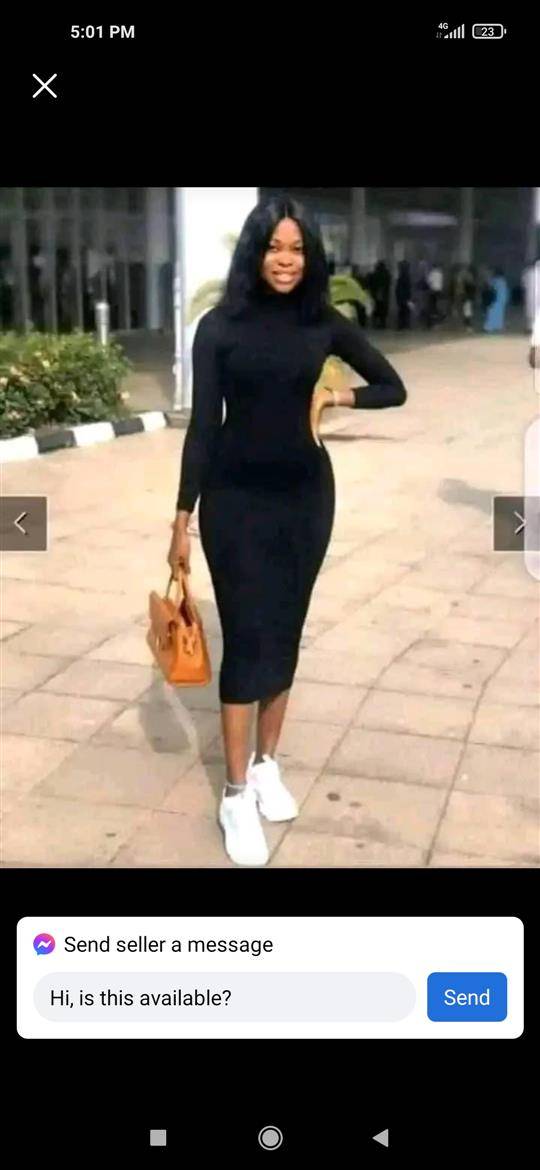Nigerian made tuttle neck gowns