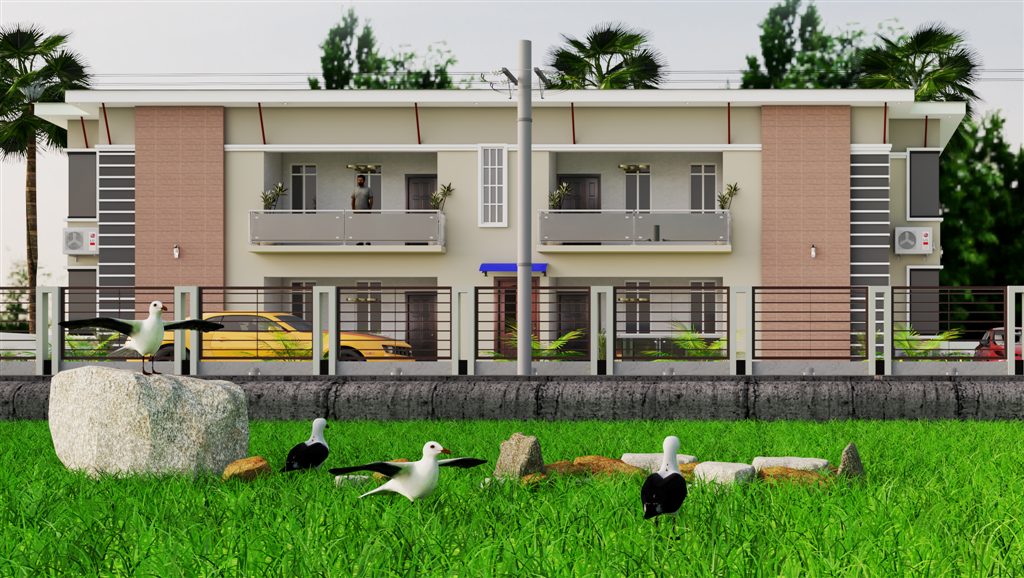 4units of 3 Bedroom flat