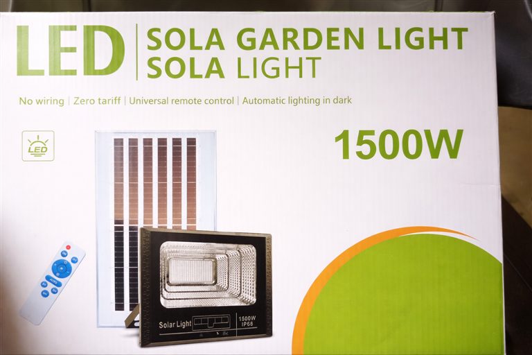 1500w LED, solar garden Light