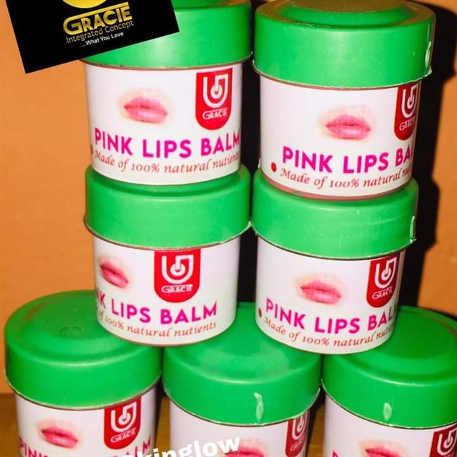 Pink lip balm