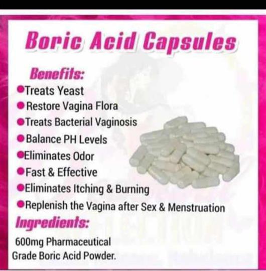 Boric capsules suppositories