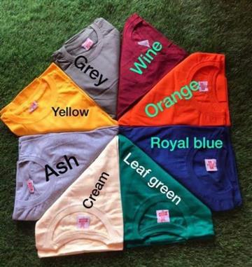Plain t-shirts