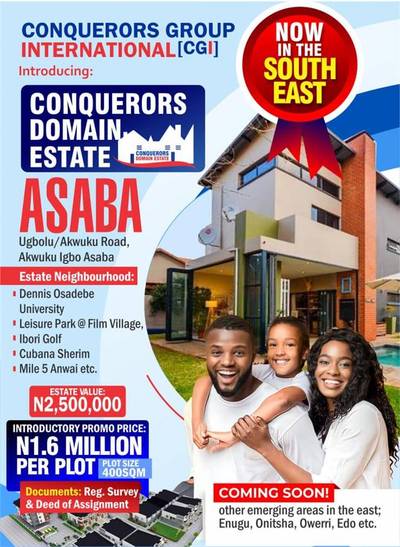 Asaba south east land for sale