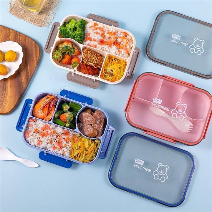 4 partition lunch box
