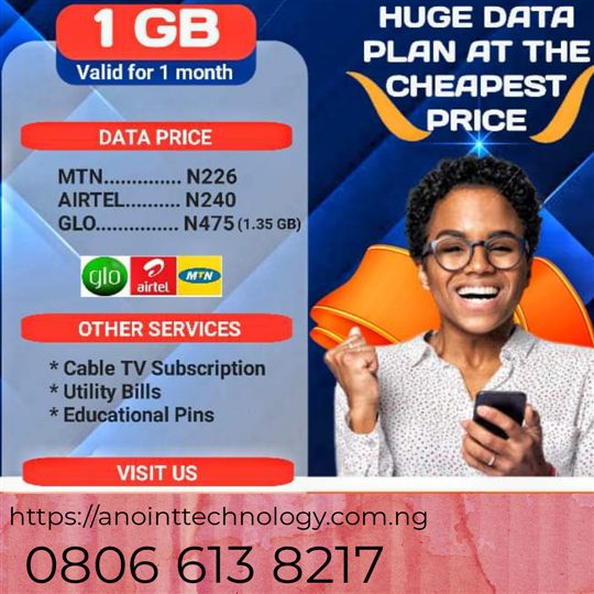 Enjoy MTN Data for as low as ?226 per GB