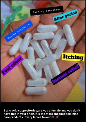Boric acid suppositories