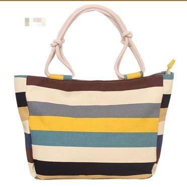 Striped Beach Canvas handbag