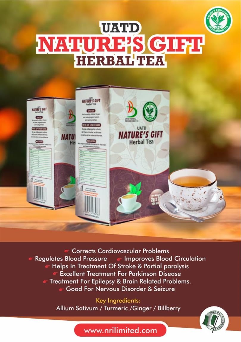 Tonic herbal tea and D3 organic suppleme